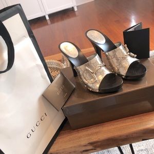 100% Authentic Gucci Sandals with box, tags & bag